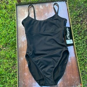 NWT Deadstock Vintage Black Capezio Leotard Size XS Made in USA